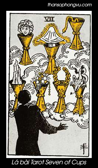 Hình ảnh lá bài Seven of Cups