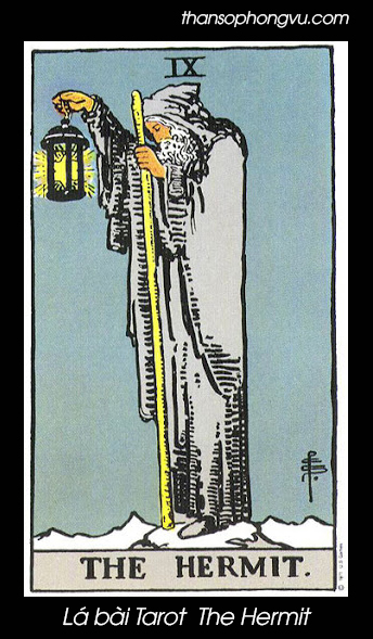 Hình ảnh lá bài Tarot The Hermit