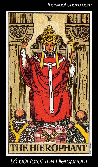 Hình ảnh lá bài Tarot The Hierophant