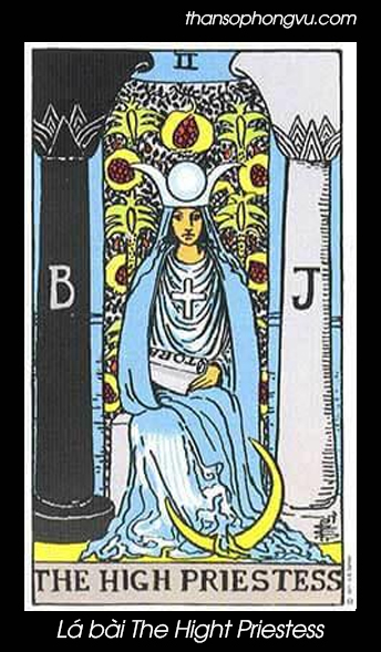 Hình ảnh lá bài The Hight Priestess