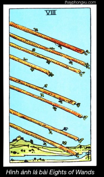 Hình ảnh lá bài Eight of Wands