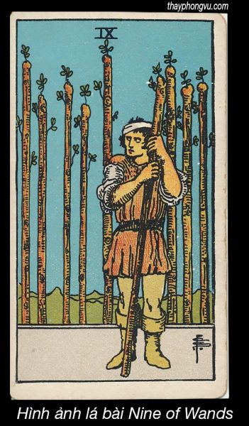 Hình ảnh lá bài Nine of Wands