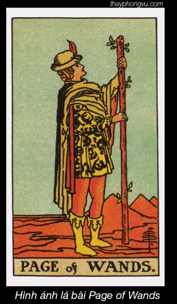 Hình ảnh lá bài Page of Wands
