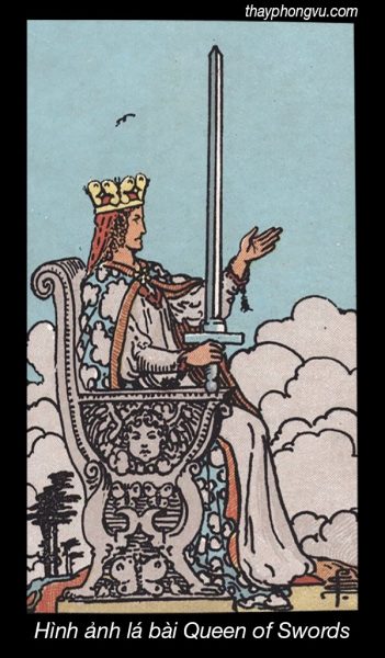 Hình ảnh lá bài Queen of Swords