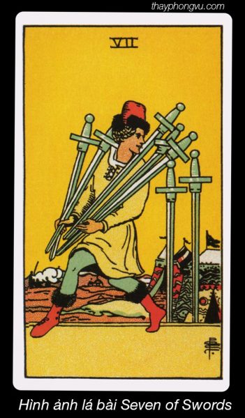 Hình ảnh lá bài Seven of Swords