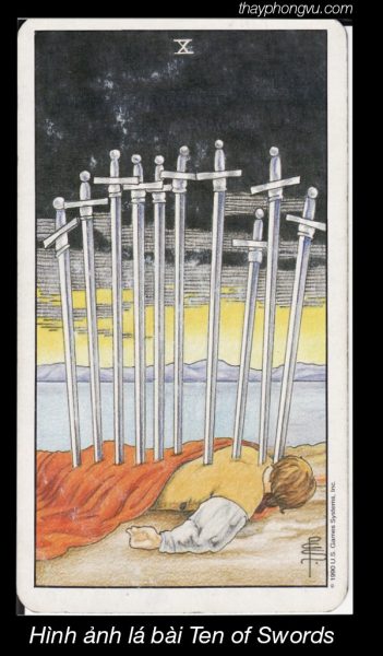 Hình ảnh lá bài Ten of Swords