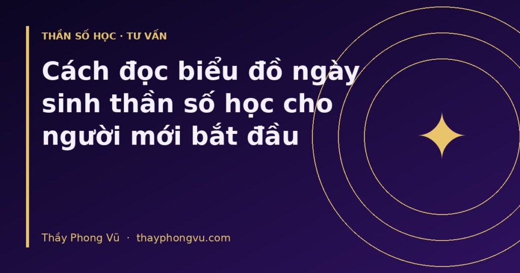 Cách đọc biểu đồ ngày sinh thần số học cho người mới bắt đầu